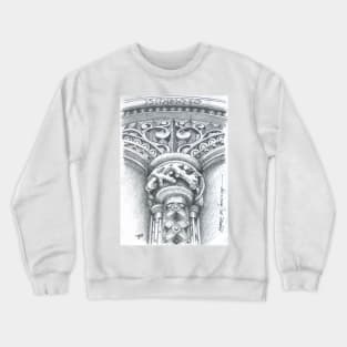 Mosteiro dos Jerónimos. column detail. Jerónimos Monastery. stone art Crewneck Sweatshirt